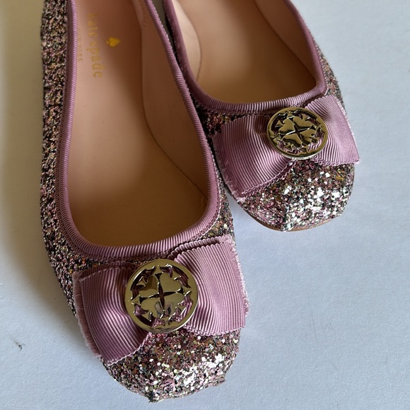 Kate Spade Fontana Too glitter ballet shoes